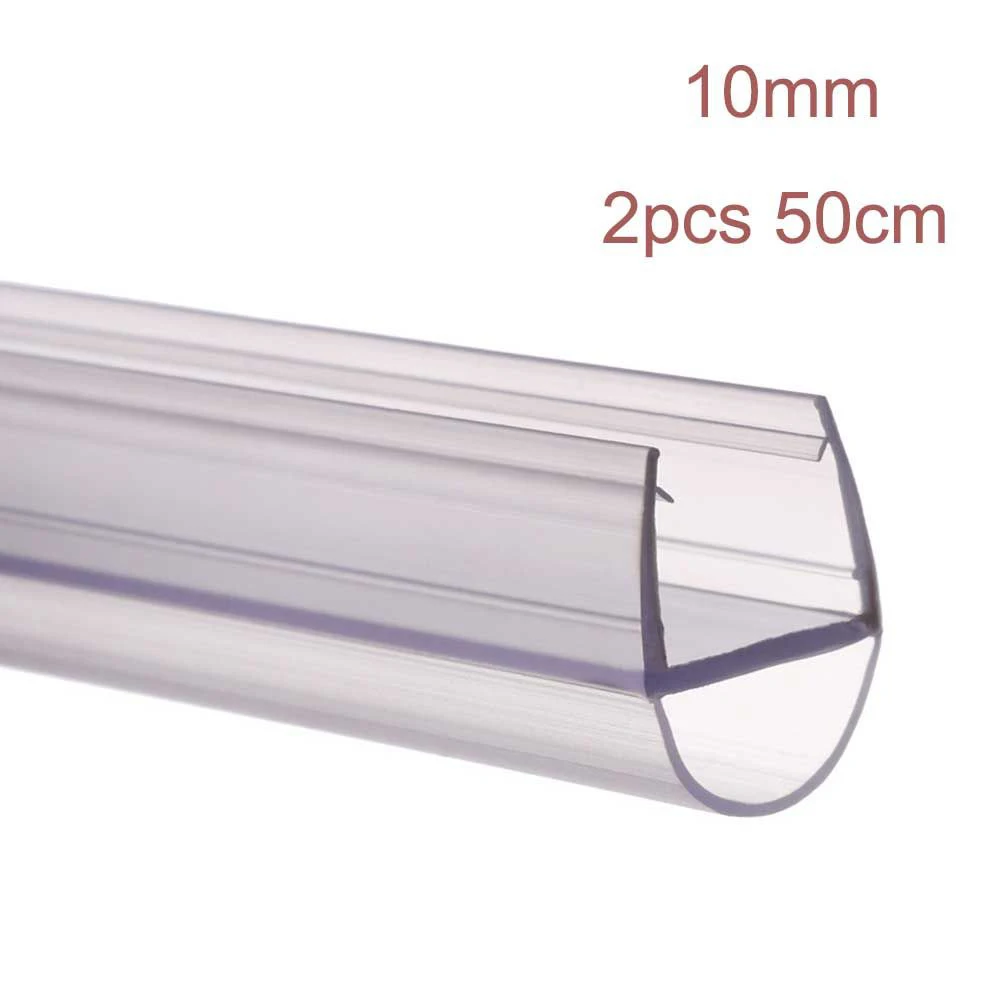 Waterproof Weatherstrip High Quality Shower Seal 2pcs 50cm Window Barn 6 8 10 12mm Glass Shower Silicone Seals