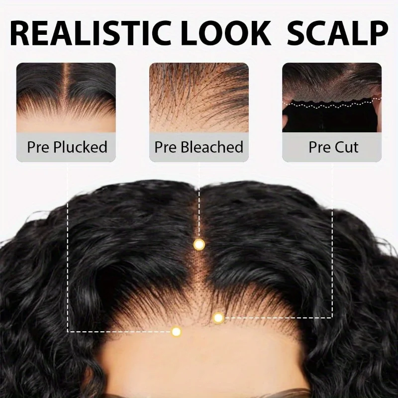 13x4 HD Lace Front Wigs Curly Wave Human Hair Wig Deep Curly 13x6 Lace Frontal Wigs Ready To Wear Wigs for Woman On Sale 3