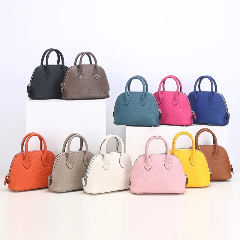 

Shell Bag Ladies Slung Bag New Leather Simple Shoulder Bag Fashion Western Handbag Compact Mobile Phone Bag