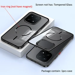 Sleek Aluminum Alloy Frame with Acrylic Back Case for Vivo iQOO 15T (Black)