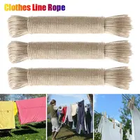 High Quality Plastic Coated Clothes Line Strong Steel Storage Strap Laundry Drying Line 20m Clothesline Rope Laundry Drying 1