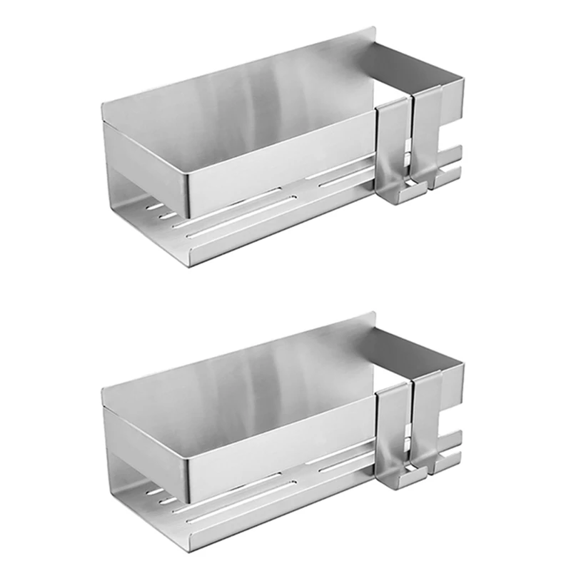 

2X Shower Shelf Stainless Steel Shower Shelf Without Drilling Shower Basket For Bathroom Shower Bathroom Shelf Organizer
