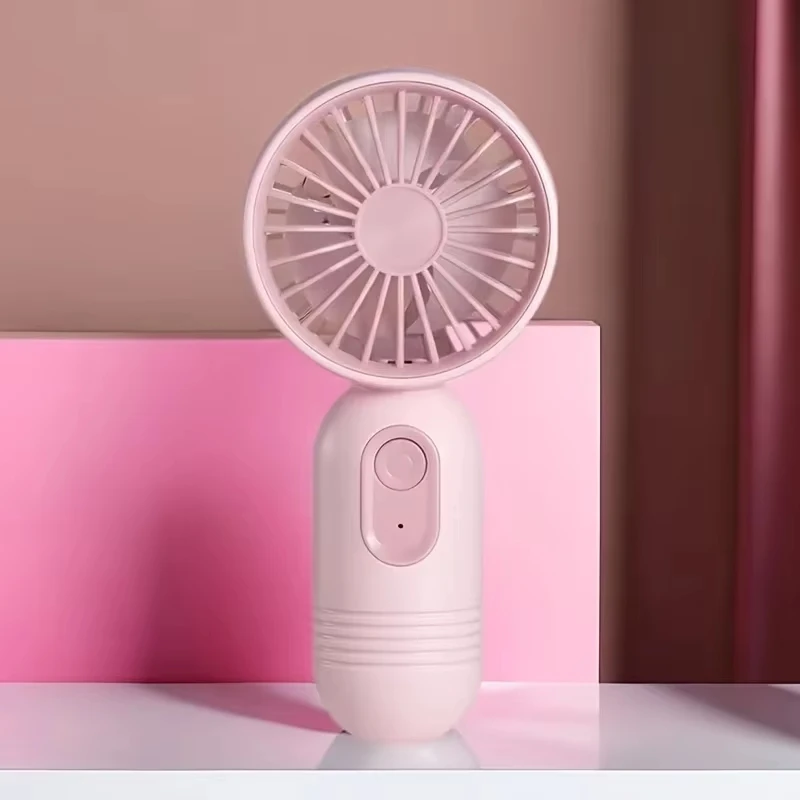 Rechargeable Mini Portable USB Fan with 3 Speed Settings - Ideal for Office, Travel, and Outdoor Adventures