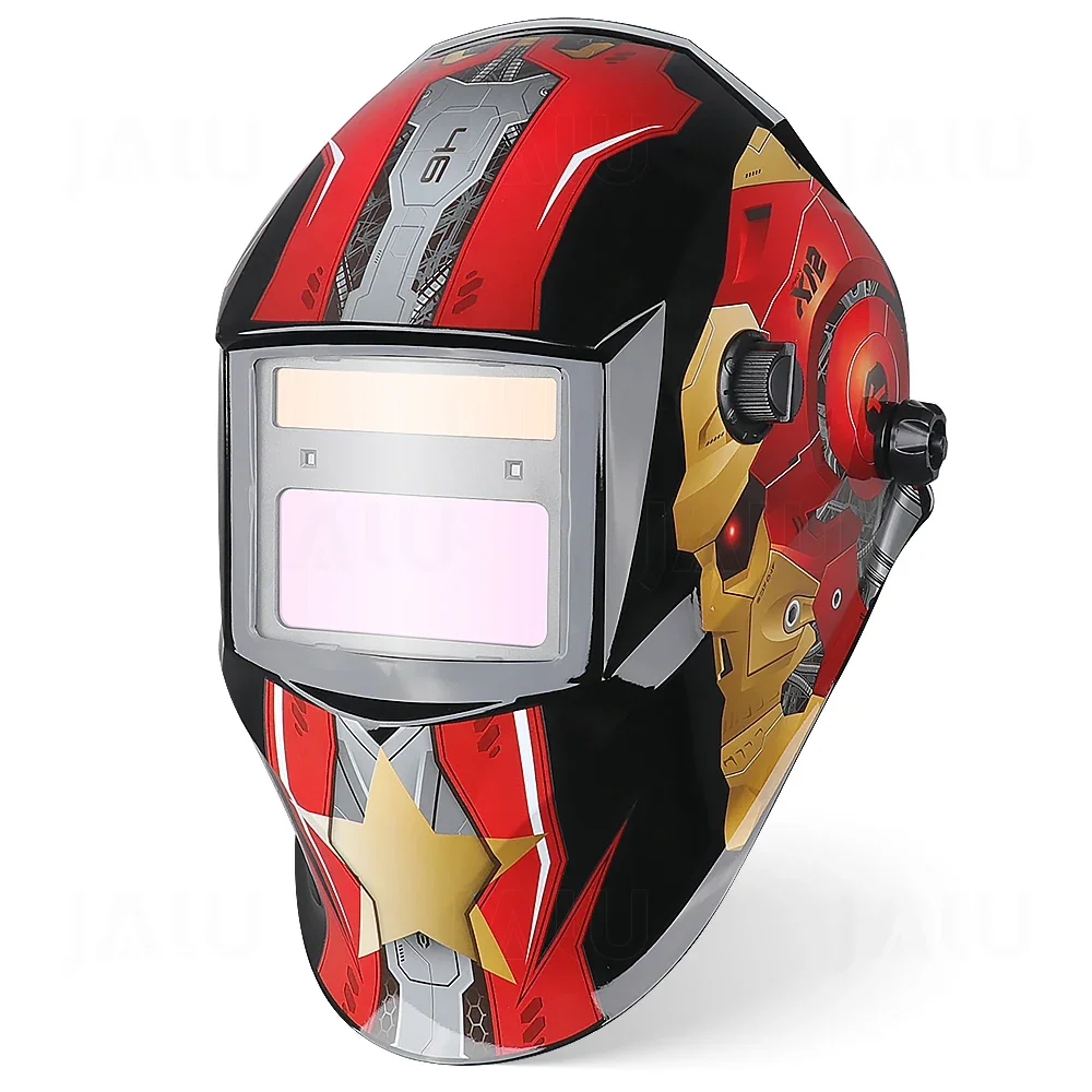 Welding Skull Mask Solar Automatic Darkening Welding Helmet Li Battery Electric DIN4/9-13 TIG MIG Welder Mask Protected Shield