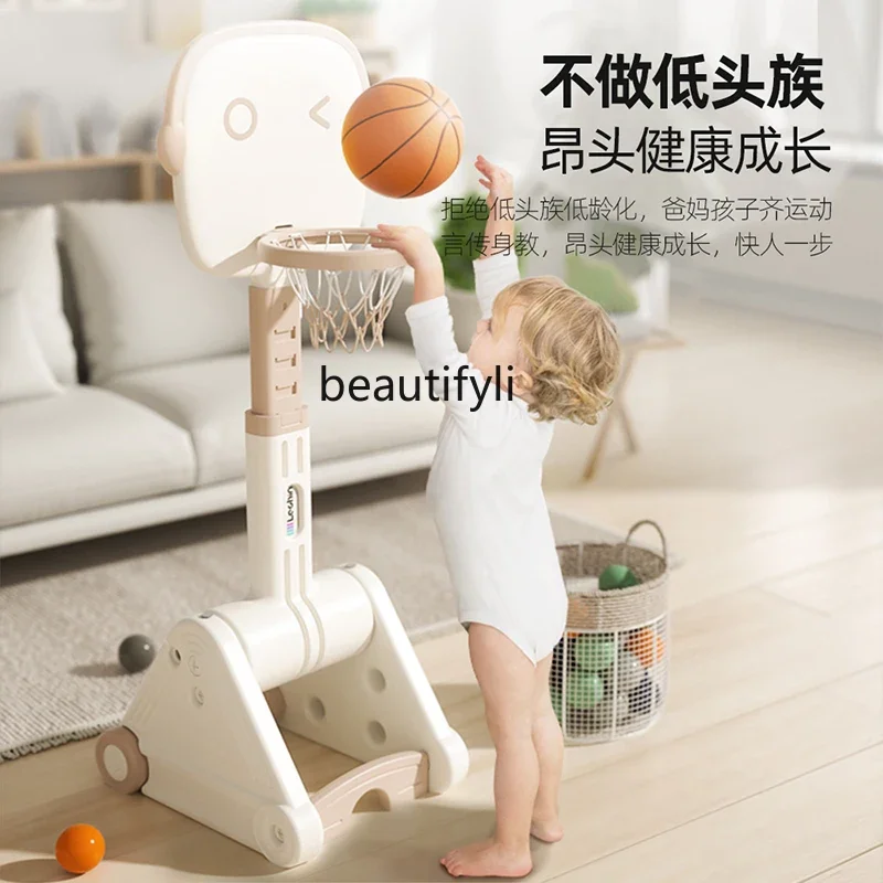 Children's basketball hoop Indoor household liftable frame Boys and girls shooting frame 3-6 years old