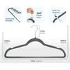 Heavy Duty Hangers Coats Pants Dress Non Slip Space Saving Felt Hanger Cloth Organizer Clothes Drying Rack Home Accessories 3