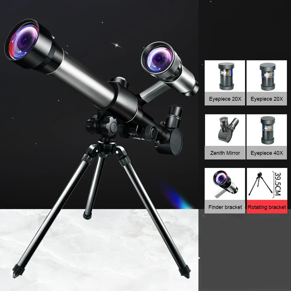  XIXIDIAN 300X 2.756 in Apertura Profesional Telescopio  Astronómico Refractor Trípode Buscador para Principiante/Telescopio para  Astronomía Stargazing Hd Espacio Profundo para Adultos : Electrónica