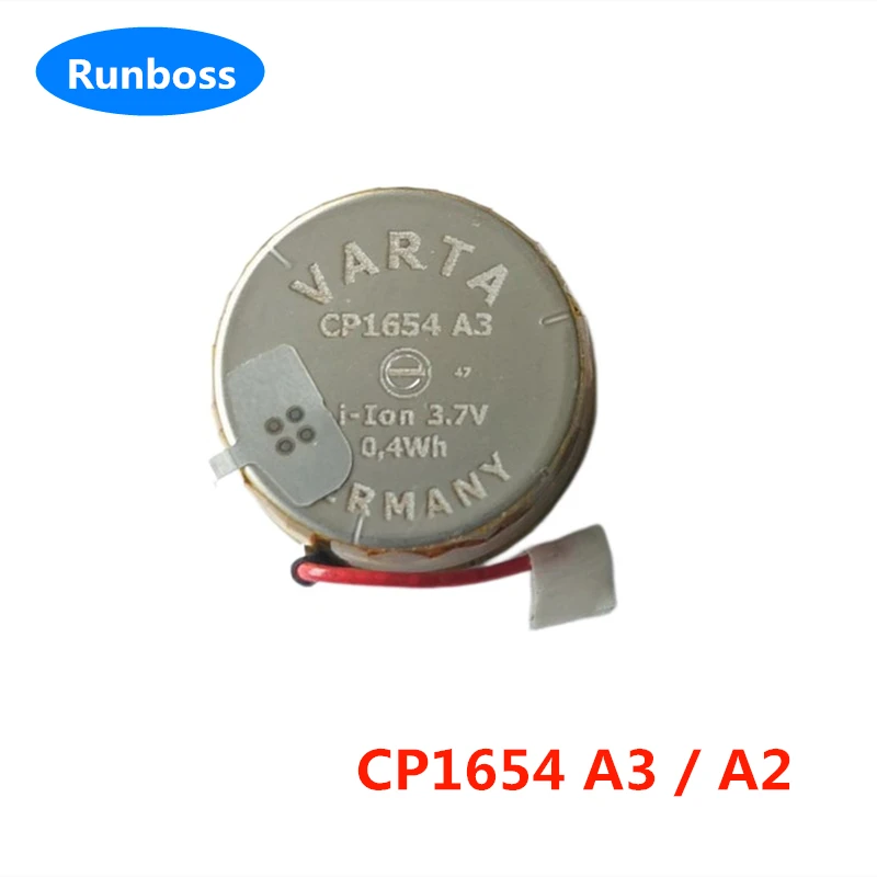 1-2 Pz Cp1654 A3 Batteria 3.7V 110Mah Per Sound Sport,Bose Soundsport Plulse , Bragi The Dash , B & O, Jabra, Auricolare Bluetooth