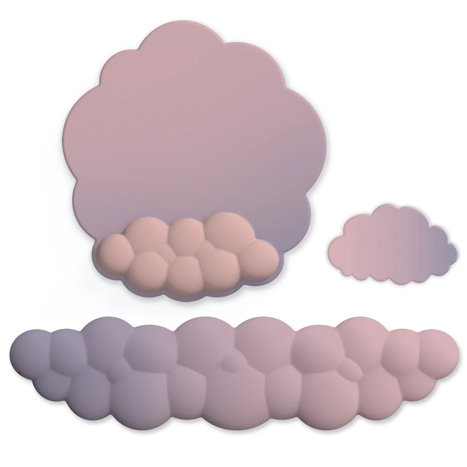 Waterproof PU Leather Mouse Pad Wrist Rest Support Pad Ergonimic Cloud Mouse Pads And Keyboard Cloud Wrist Rest