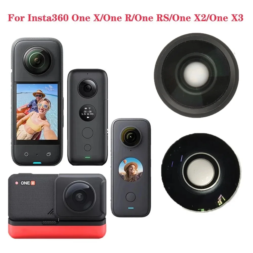 Lente de Vidro para Insta360 um x um r um rs um rs Twin Edition um x2 um x3 Peça de Reparo Acessórios da Câmera Parte