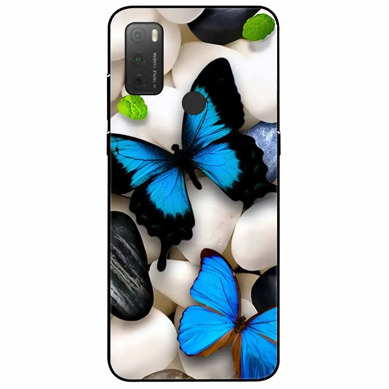 Chic Cat Design Soft Black Silicone Protective Case
