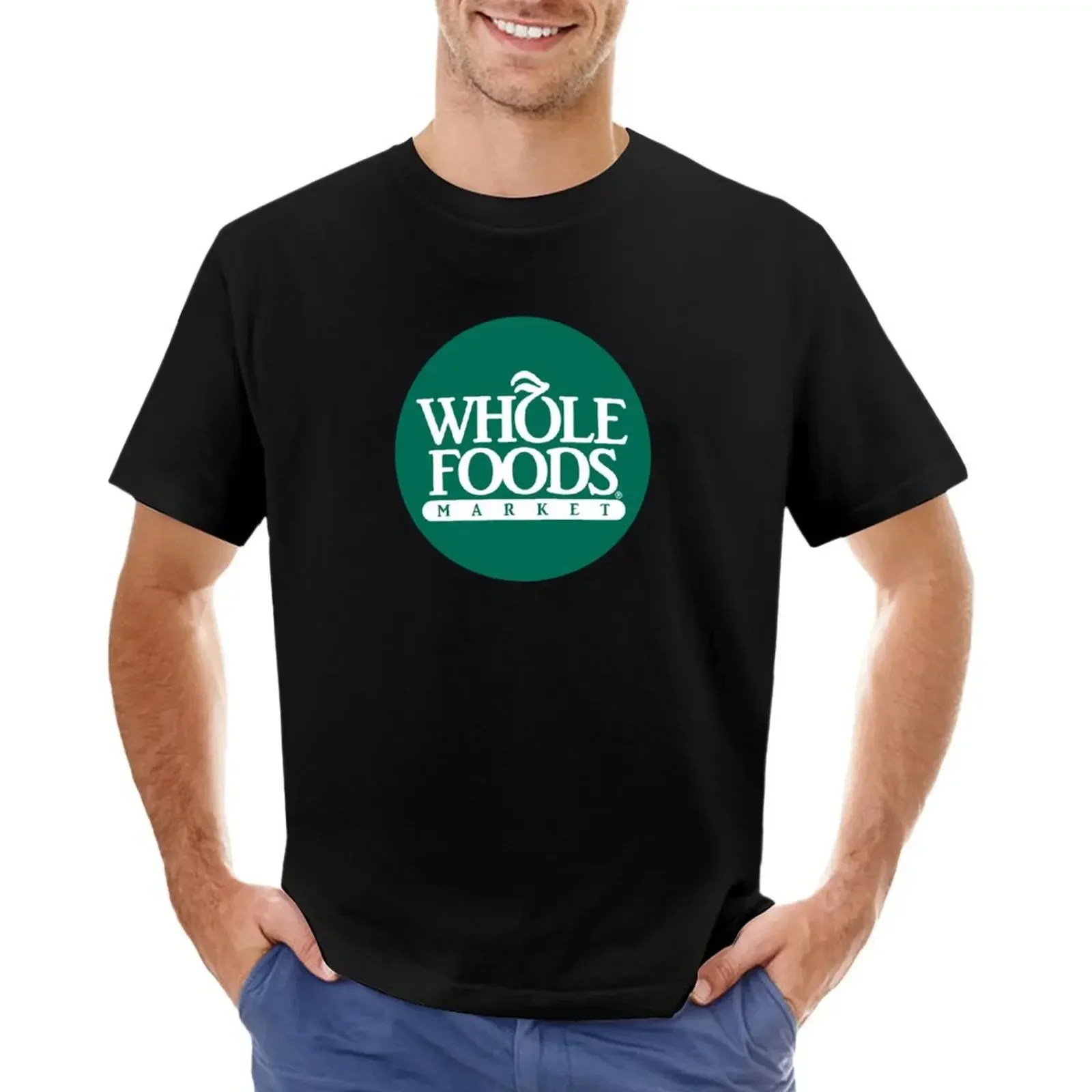 

whole foods market T-shirt vintage clothes plus sizes t shirt for men