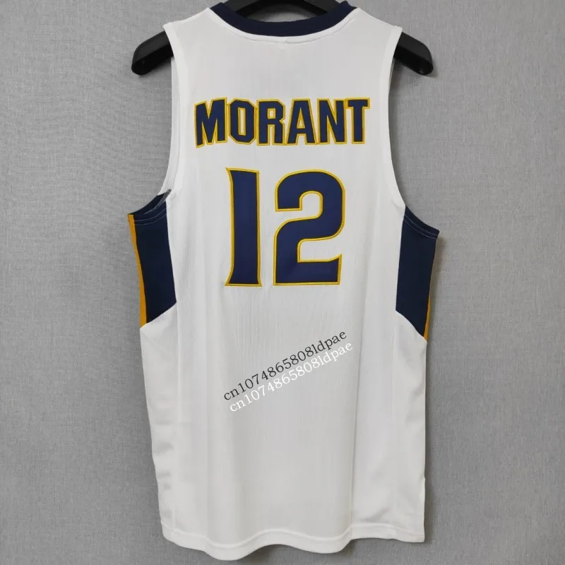 Basketball Jersey Men Oversize 12 Ja Morant Murray State Embroidery Sewing Breathable Athletics Sport Street Hip Hop Sportswear
