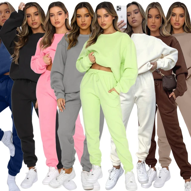 Women Men 2 PC Sweatsuit Set Hoodie Casual Jogger Sweatpants and Pullover  Sweatshirt Solid Y2K Workout Tracksuit : : Clothing, Shoes 