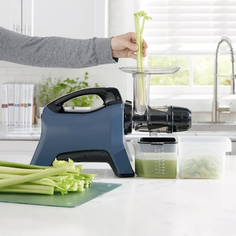 Celery Juicer and Nutrition System Masticating Juicer, Cold Press Juicer Machine for Celery with Adjustable Dial, 200-Watt