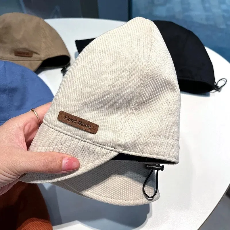 Women's Foldable Sunhat Summer Outdoor Beach Fisherman Hat Sunscreen UV Protection Cap Adjustable Cotton Wide Brim Bucket Caps 4