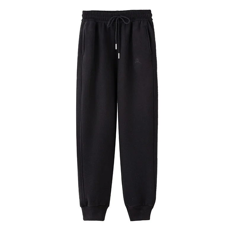 thumbnail image 1 of Pantalones cálidos gruesos de otoño e invierno para mujer, pantalón sudadera deportiva holgado para exteriores, pantalones holgados con cordón recto para mujer, 1 of 4