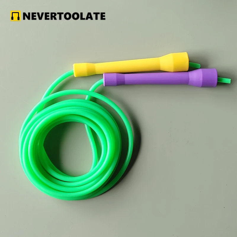 3.5 meters total rope length (3.2m in between) 5.3mm PVC ROPE CC HANDLE skipping jump rope speed rope  fitness 4