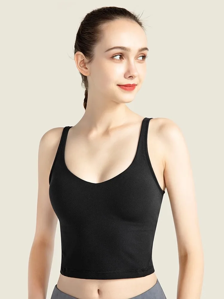 Sports Bra Women Thin Section Shockproof Beauty Back Vest Style High-intensity Running Fitness Yoga Underwear With Chest Pad