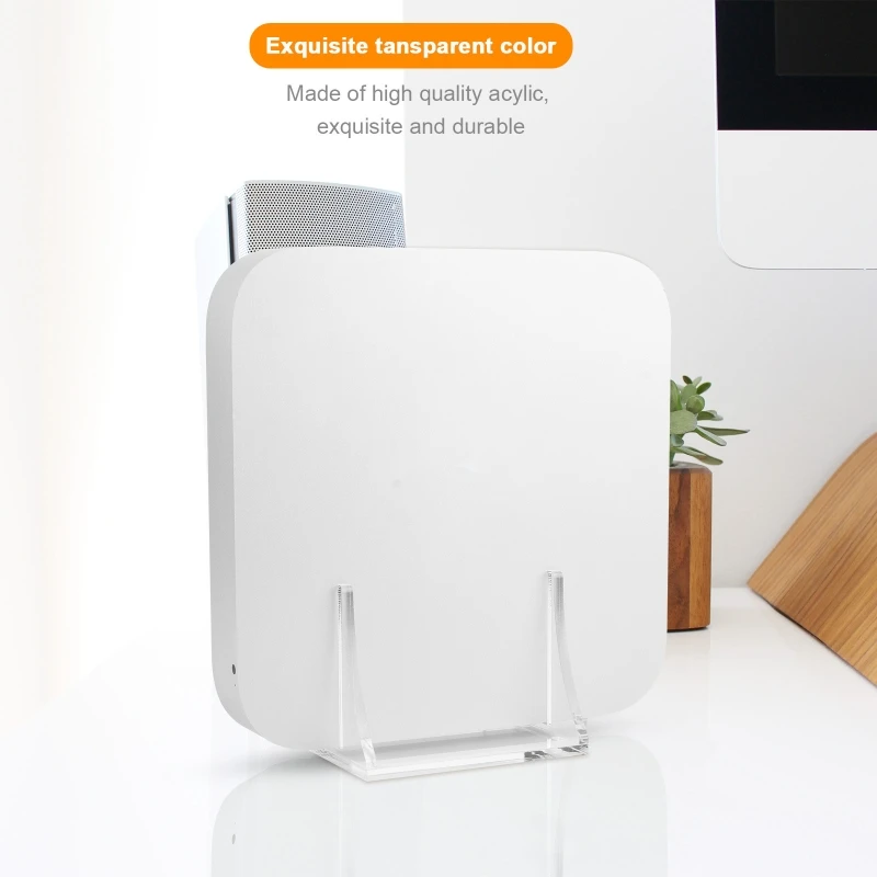 Staffa In Acrilico Per M1 Host Mac-Mini Desktop Stand Tv Box Rack Di Archiviazione M1 Host Desk Supporto Di Raffreddamento Base Telaio Di Supporto