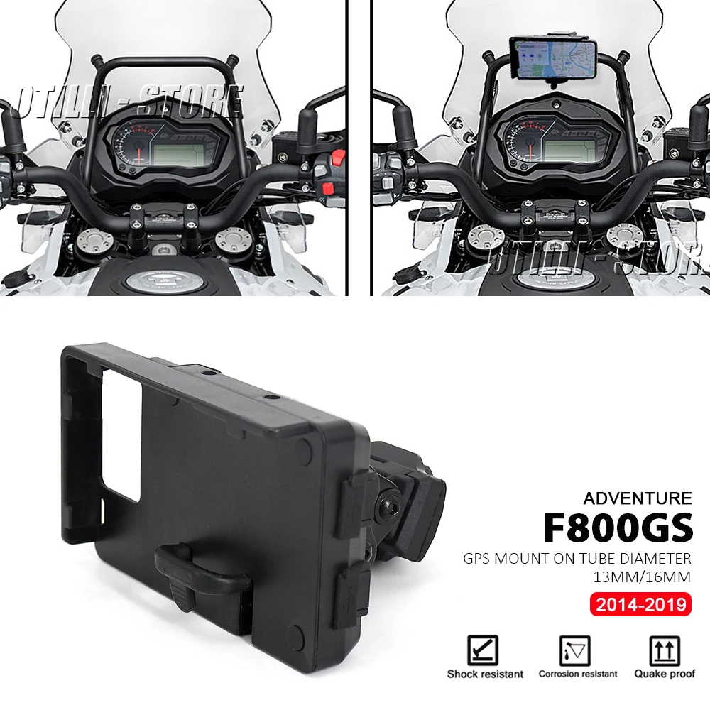 nikotin Takke symbol Universal Motorcycle Accessories GPS Mount Crossbar Ø 13/16 mm For BMW  F800GS F 800 GS f800gs ABS ADV Adventure 2014 - 2018 2019 _ - AliExpress  Mobile