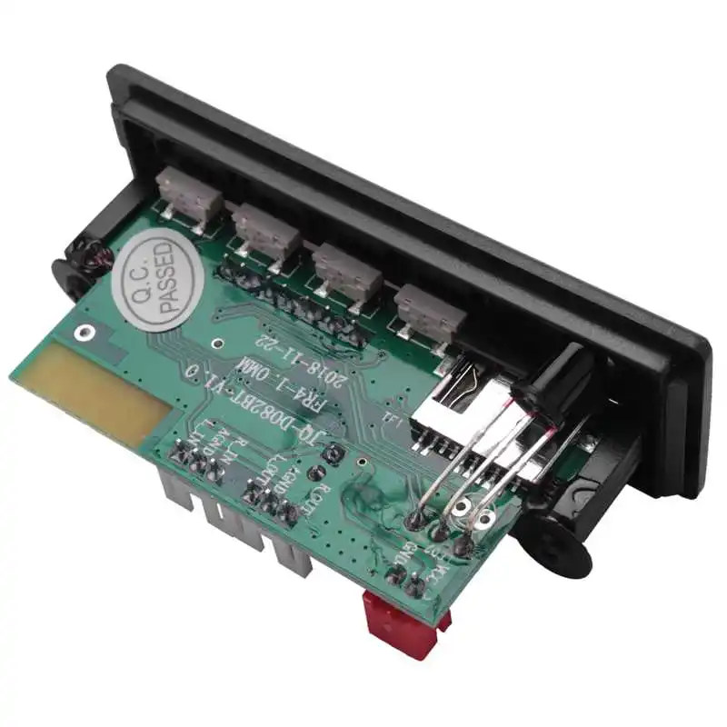 NEW-Bluetooth5.0 Mp3 Wma Wav Decoder Board 5V 12V Wireless Audio Module Color Screen Usb Tf Fm Radio For Car Accessories