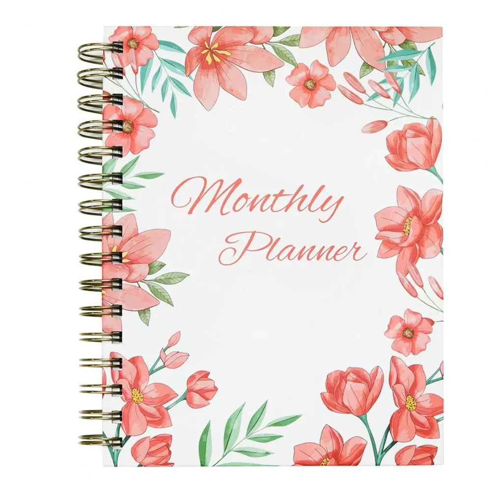 

Двухпроводной переплет-планировщик 2024 A5 ежемесячный планировщик чернильный журнал в твердой обложке с толстой бумагой для студентов офисные принадлежности A5