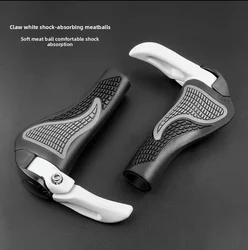 Shockproof Anti - Slip Ergonomic Bicycle Handlebar Grips - Comfortable and Durable Bike Accessories (White with Tool)