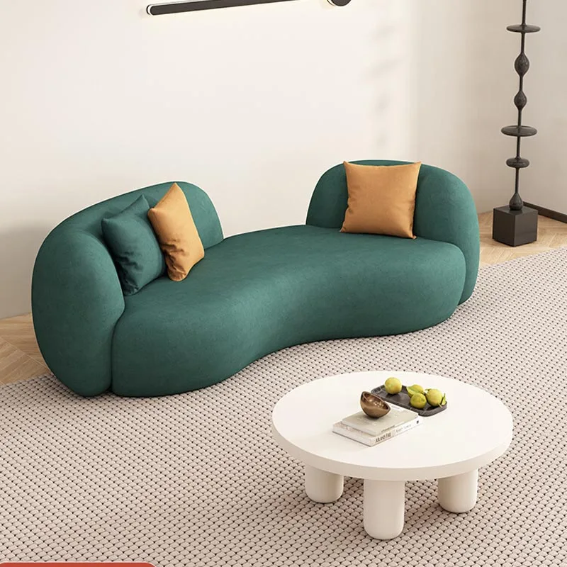 Divano Di Lusso Verde Soggiorno Componibile Longue Chaise Longue Divano Letto Adulti Ergonomico Confortevole Canape Salon Mobili Per La Casa