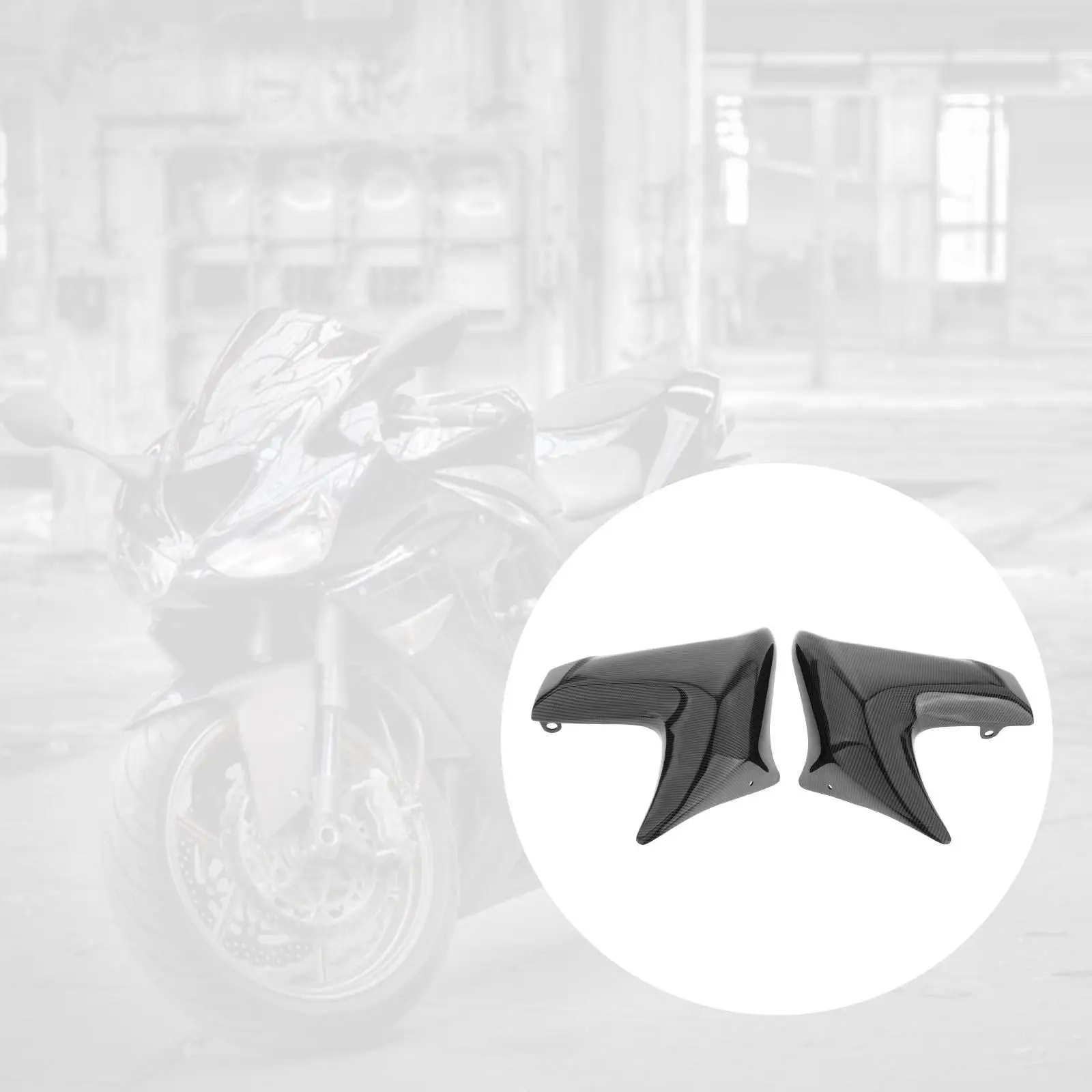 

Левый Правый защитный чехол радиатора подходит для Kawasaki ER6N 2012-2016
