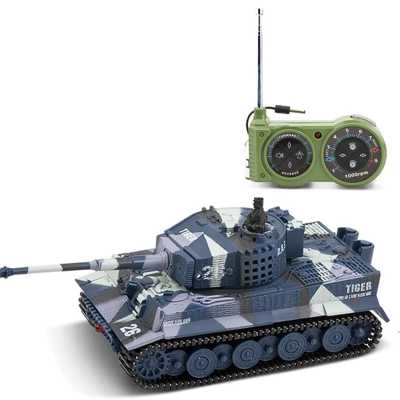 1:72 Mini RC Tanks 2117 Model Military Electric Radio Control Vehicle Portable Battle Tanks Simulation Gifts Toys for children 2