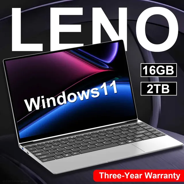 LENO 14.1″ Ultra Slim Laptop Windows11 16GB RAM 2TB SSD Intel N3700 Notebook Gamer 1920*1080 Display Office Study Computer PC 1