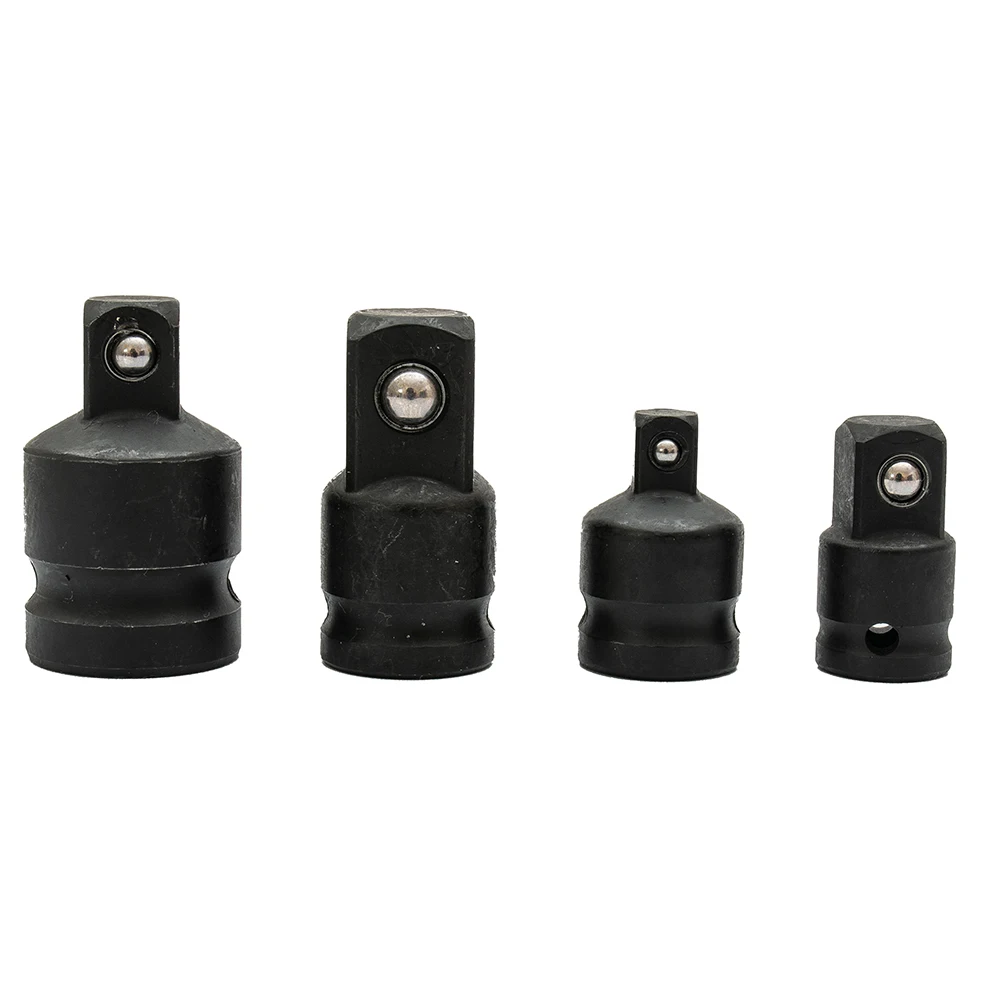 

4pcs/set 1/4 3/8 1/2 Inch Air Impact Converter Reducer Black Steel Adapter Adaptor Socket Attachment Hand Tools