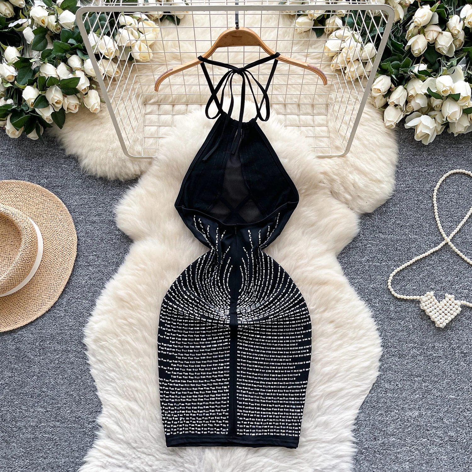 Sexy chic sleeveless off shoulder O-Neck slim pencil dress Vintage Women  Casual High Street women clothing - AliExpress 200000345