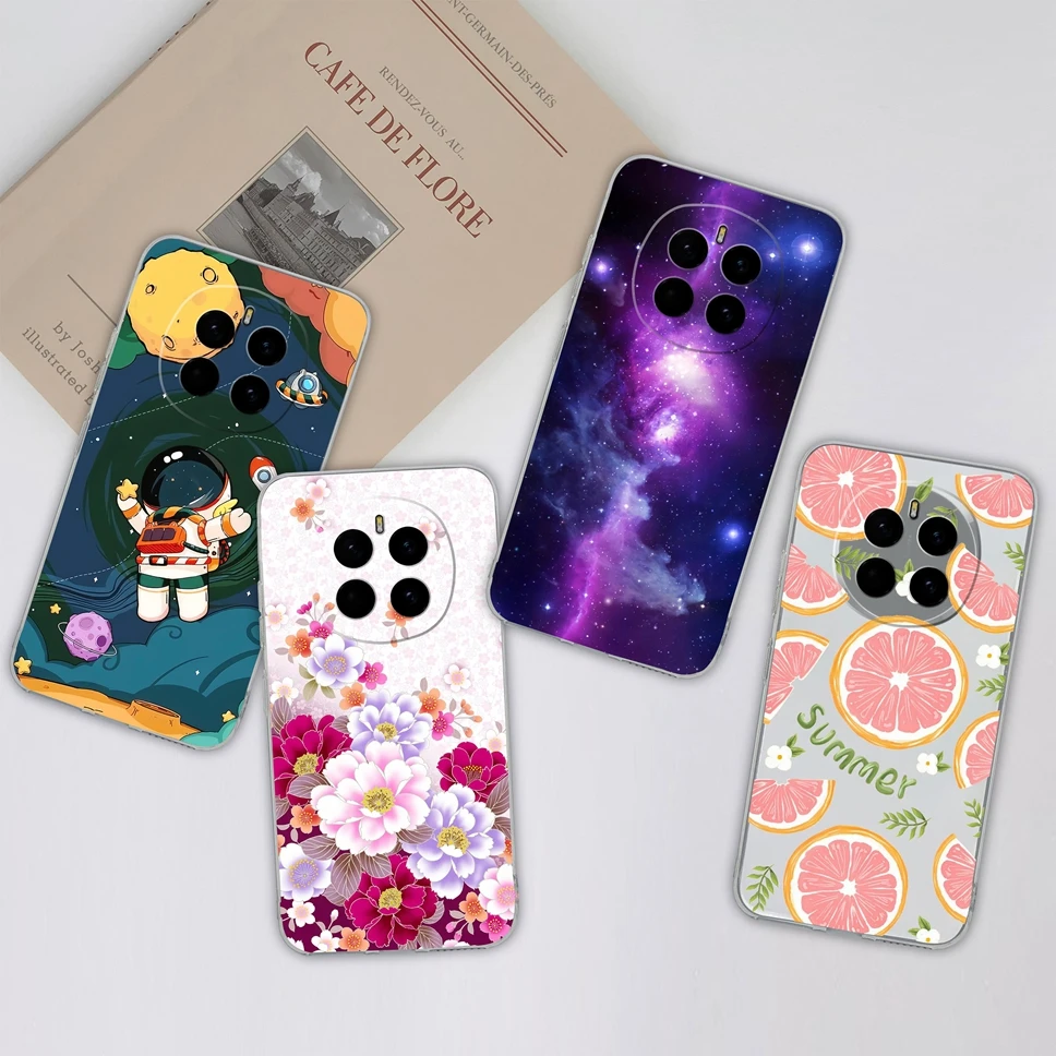 Transparent Cute Flower Soft Silicone Protective Back Cover Phone Case