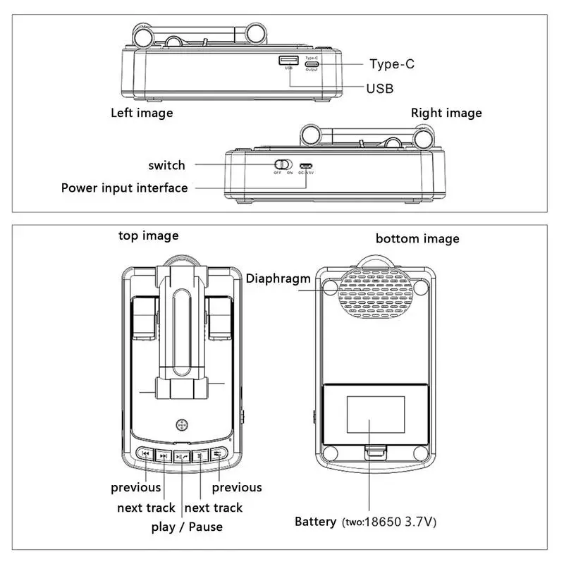 Fast Charging Phone Stand With Speaker Charging Station Adjustable 3-in-1 Mobile Phone Charger For Cell Phone Tablet