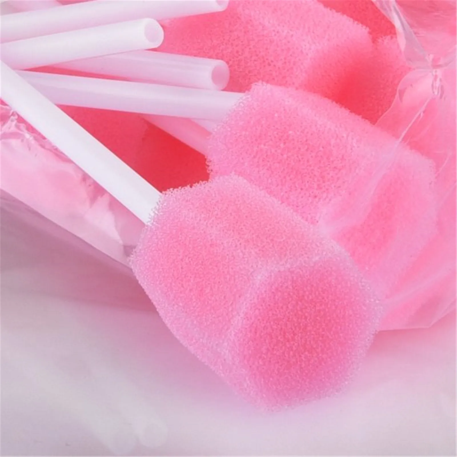 100pcs Cleaning Mouth Swabs Foam Sputum Sponge Stick For Oral Medical Use Oral Care Disposable Oral Care Sponge Swab Tooth 3