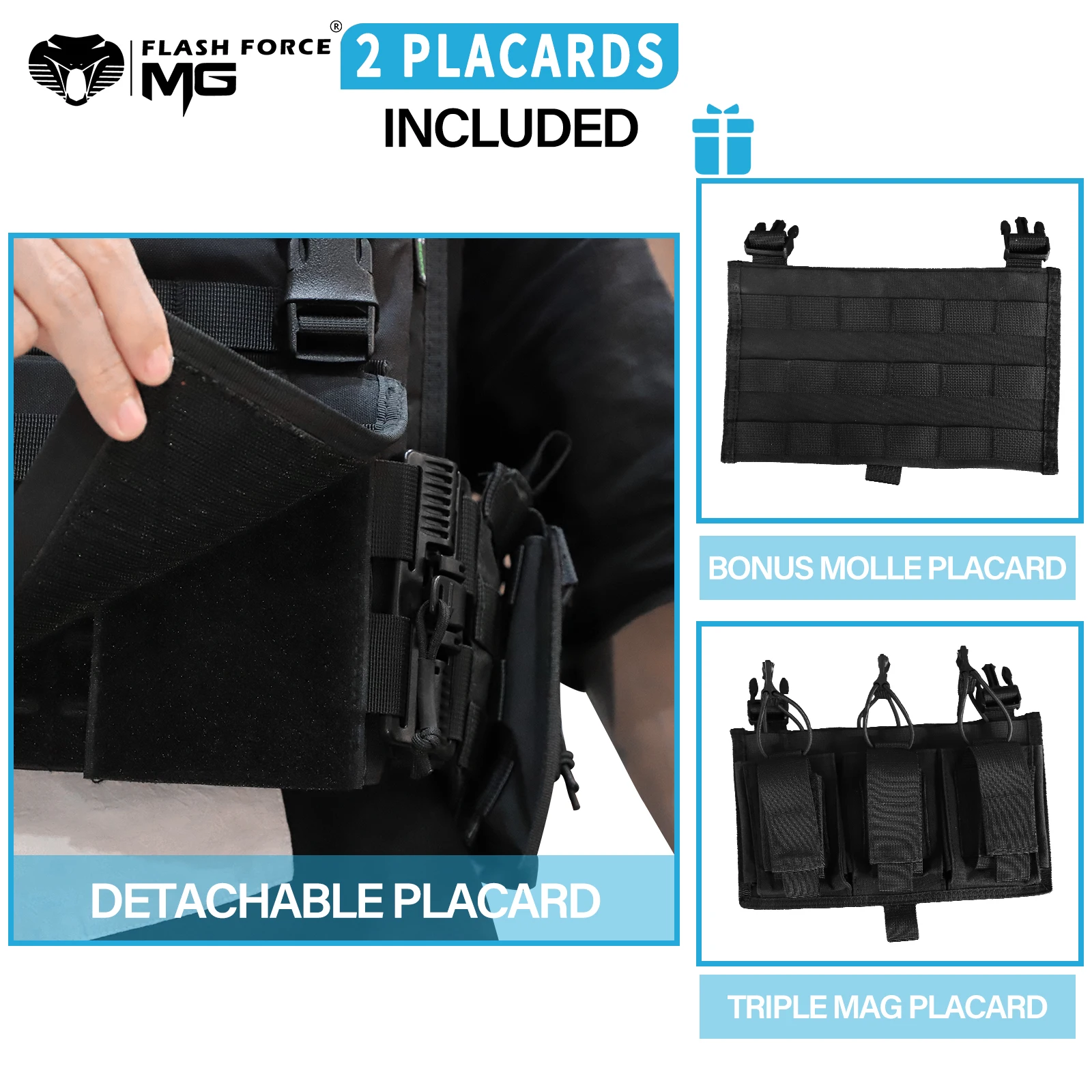 MGFLASHFORCE Military Tactical Vest Quick Release Molle Plate Carrier Airsoft Swat Police Hunting Combat Vest for Men 5 MGFLASHFORCE Military Tactical Vest Quick Release Molle Plate Carrier Airsoft Swat Police Hunting Combat Vest for Men 5