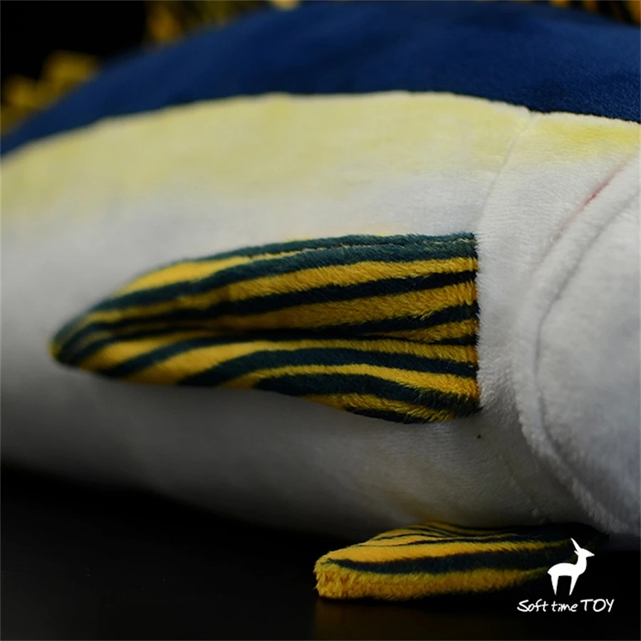 Yellow Fin Tuna High Fidelity Anime Cute Plushie Allison Tuna Fish Plush Toys Lifelike Animals Simulation Stuffed Doll Kawai Toy 5