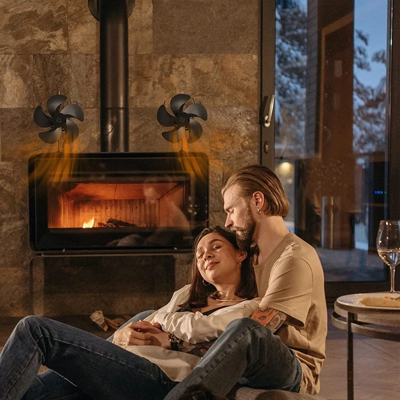 Wood Stove Fan Heat Powered Non Electric Fireplace Fan Thermoelectric Fans  for Log Wood Pellet Buring Stoves - AliExpress