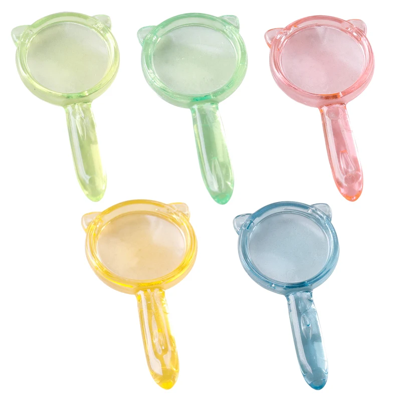

5Pcs 1:12 Dollhouse Miniature Color Magnifier Mini Magnifiers Glass Model Kids Pretend Play Toy Doll House Accessories