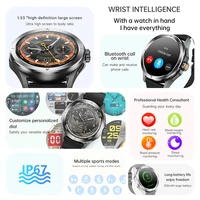 2025 New S4 Ultra Smart Watch Men Blood Oxygen Heart rate Compass Waterproof NFC GPS Tracking Bluetooth Call Sport Smartwatch - Image 3