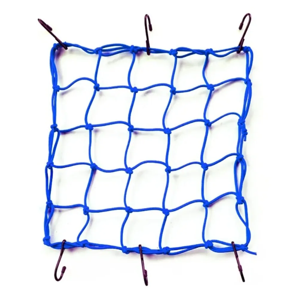 오토바이 액세서리 5가지 색상 40x40cm 오토바이 6개 후크 탄성 스트레치 네트 오토바이 보관 헬멧 연료 탱크
