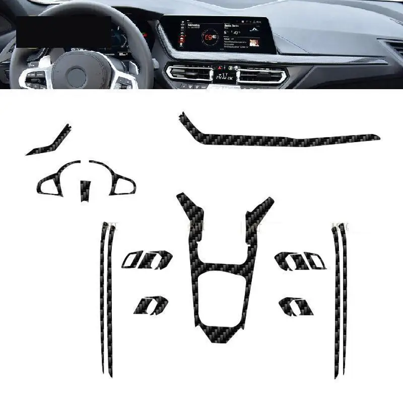 

For BMW F40 Series 1 2020-2022 Car interior carbon fibre Film 5D PET Center console Anti scratch resist film Accessories refit