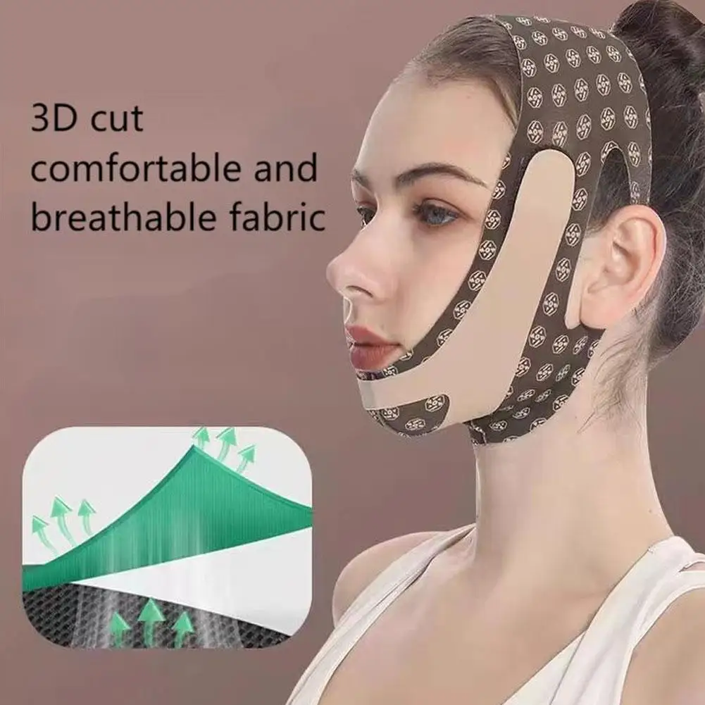 Traspirante V Face Band Cheek Lift Up Face Thin Mask Chin V-Line Bandage Double Face Anti Ridurre Shaping Bandage Rughe H4T9