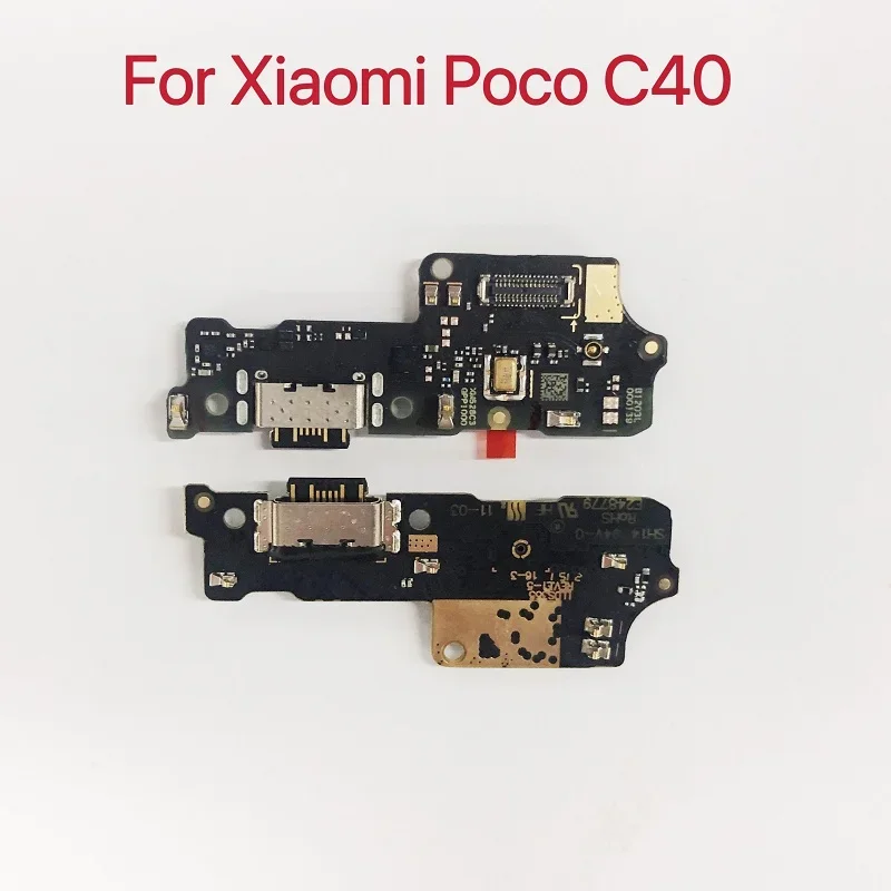 

Док-станция для Xiaomi Poco C40, USB-порт для быстрой зарядки, микрофон, штепсельная вилка, микрофон, гибкий кабель, плата, аудиоразъем с IC, оригинал