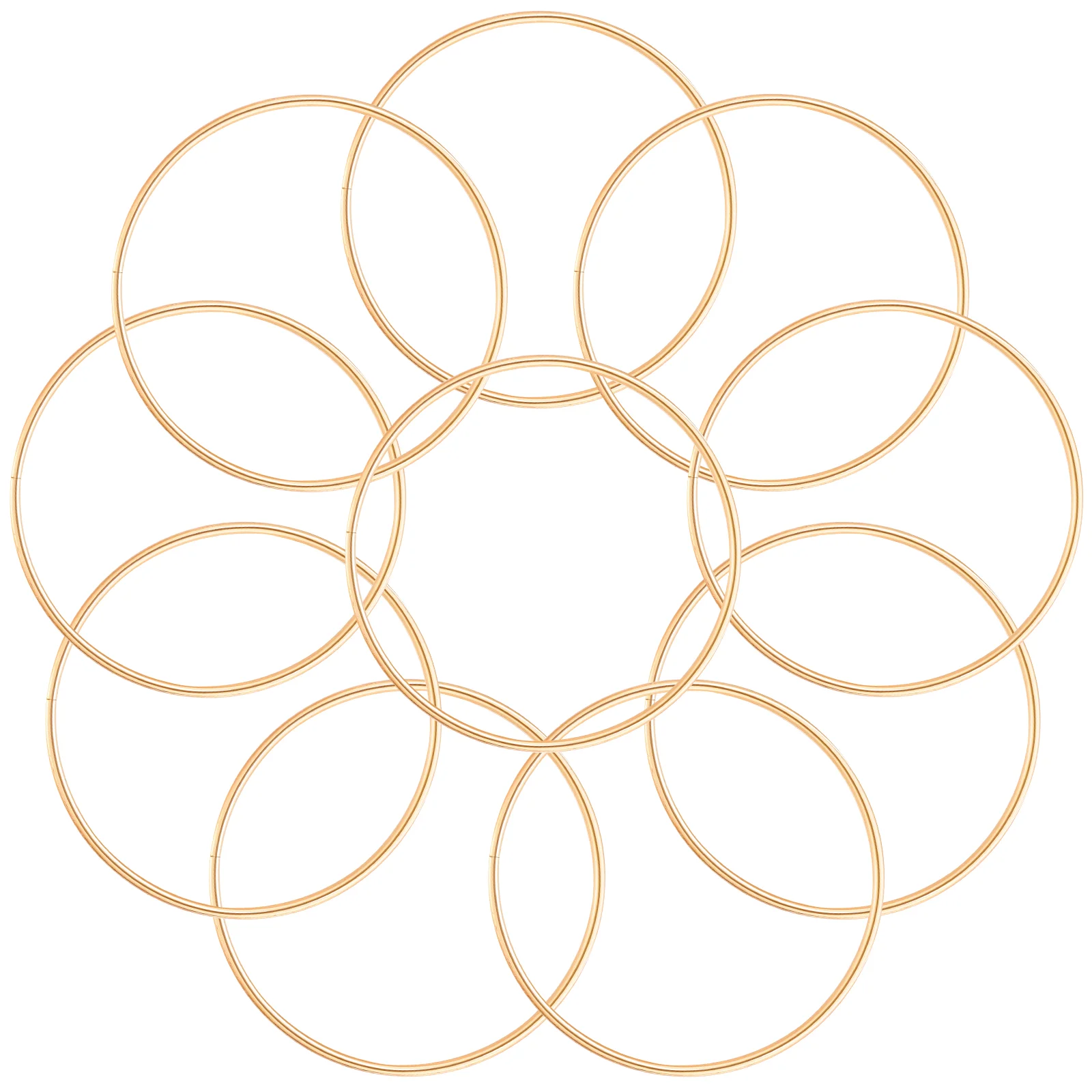 10pcs Dream Catcher Metal Hoops Macrame Rings DIY Crafts Floral Wreath Metal Hoops Handicraft Rings