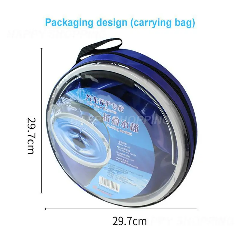 

20L portable bucket outdoor travel water storage bag waterproof water bag fishing portable foldable bucket car supplies