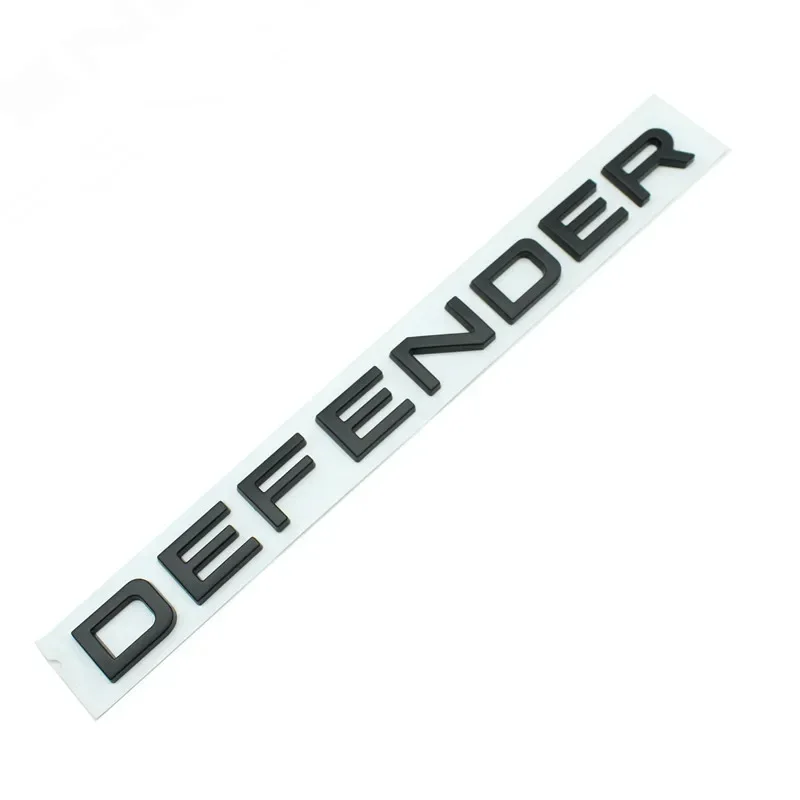 Premium DEFENDER Car Emblem Sticker - Sleek Decal for Trunk, Hood, or Bonnet