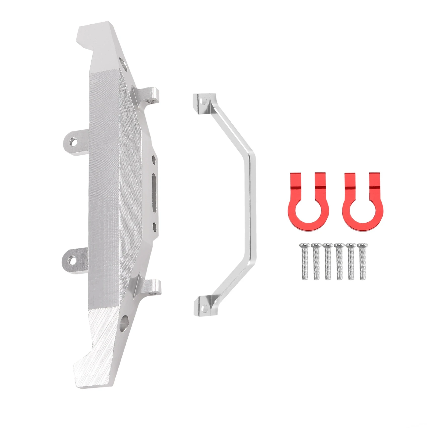 

Металлический передний бампер для WPL C14 C24 C24-1 1/16 RC Car 4X4, запчасти для грузовиков и гусеничных машин, серебристые аксессуары